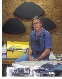 Irving Jenkins Biography - in his studio